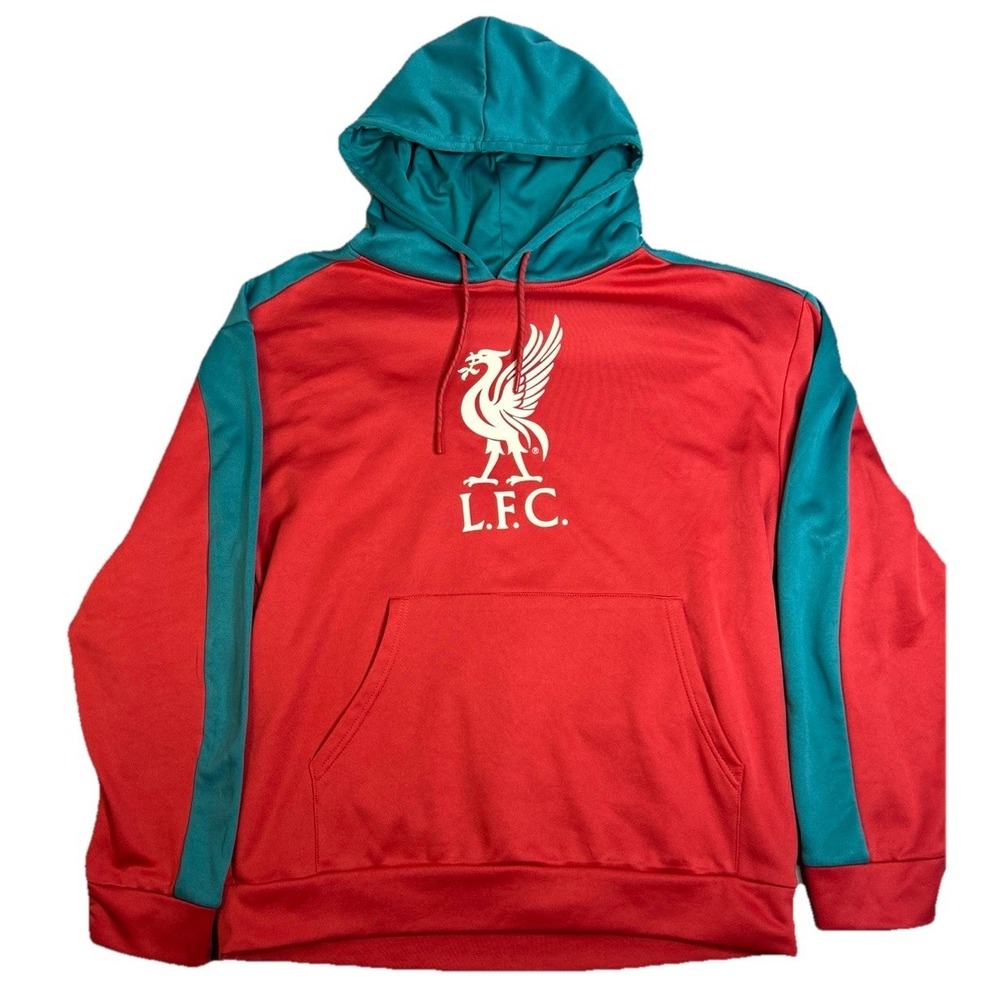 Liverpool Football Club Hoodie Mens L LFC Soccer Premier League Fleece lined